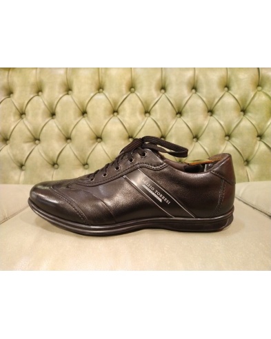 black leather shoes mens casual