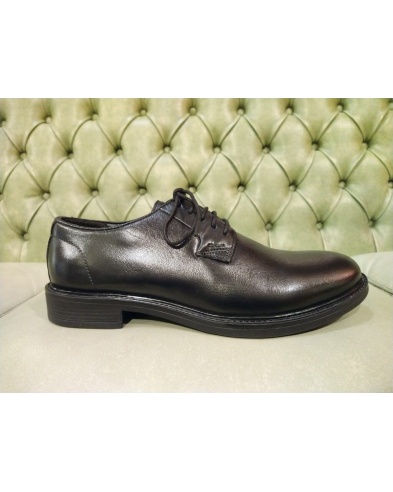 Black Leather Casual Shoes | Derby for 