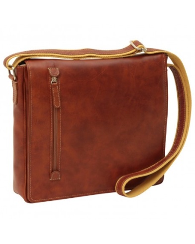 Brown Messenger Bag | Tan Leather | Made in Italy
