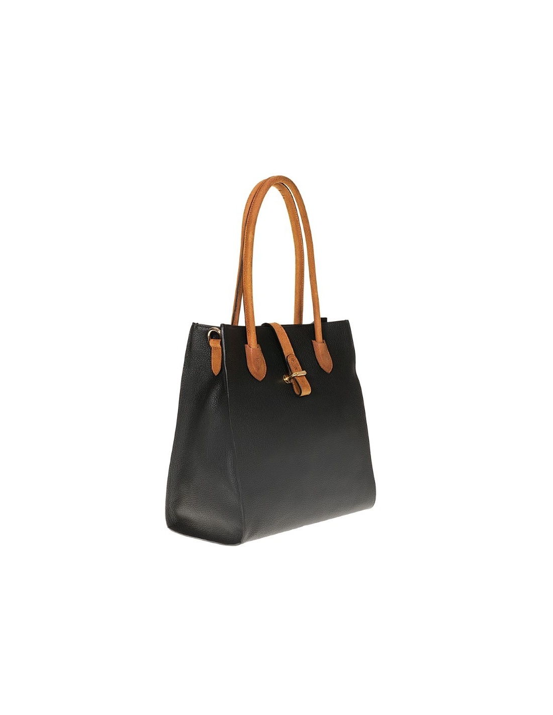 Longchamp 'Roseau' Leather Top Handle Shoulder Tote Handbag, Black
