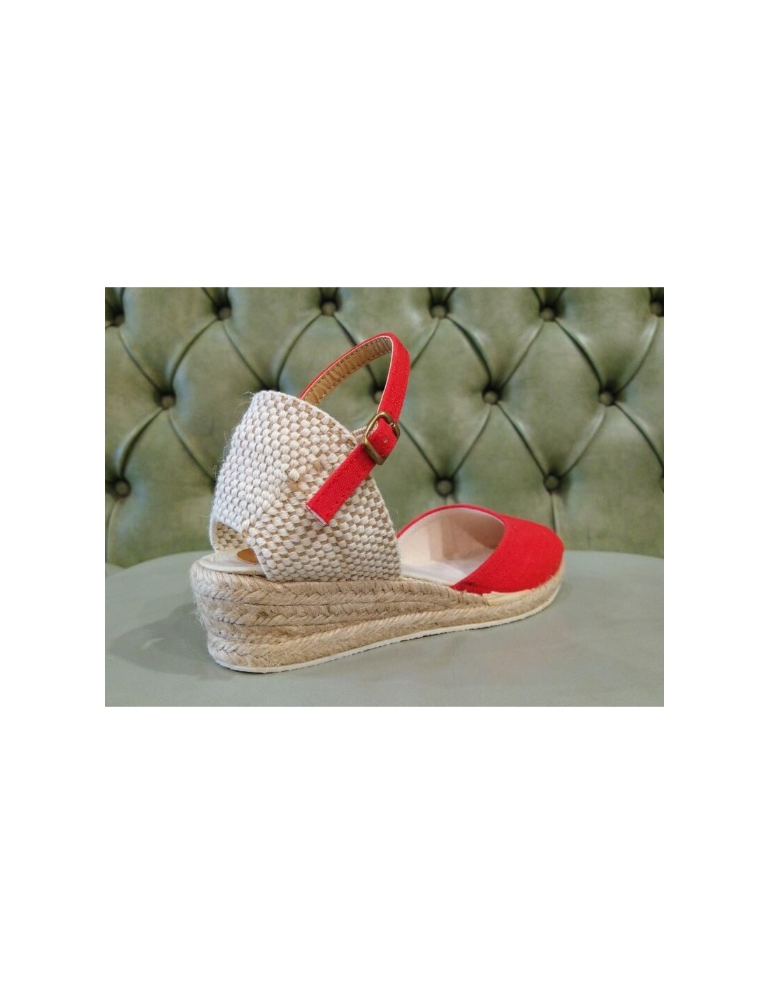 Espadrilles rouges discount