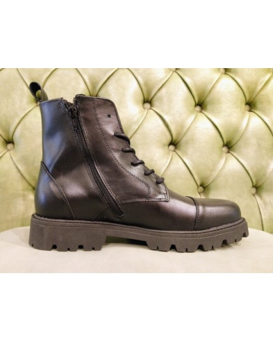 Boots for Men with Zipper and Laces, Fashion 2023-24