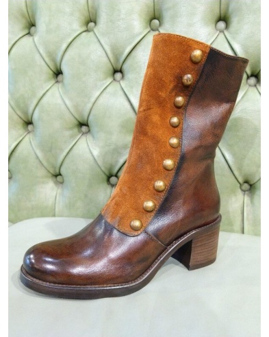 Italian crafted mid calf boot