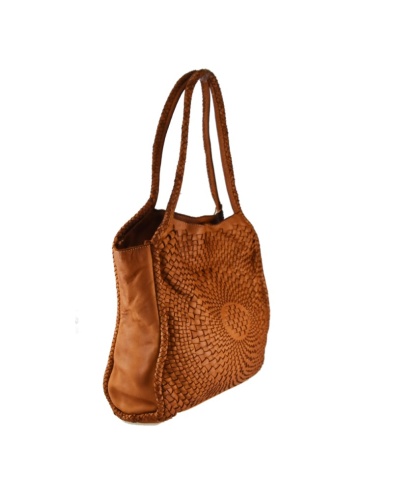 Real leather on sale tan handbags