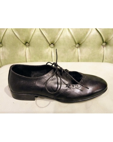 Leather lace up shoes, for women