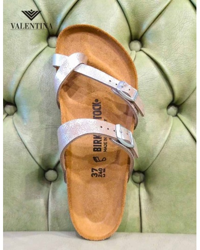 Birkenstock Mayari colore argento antico