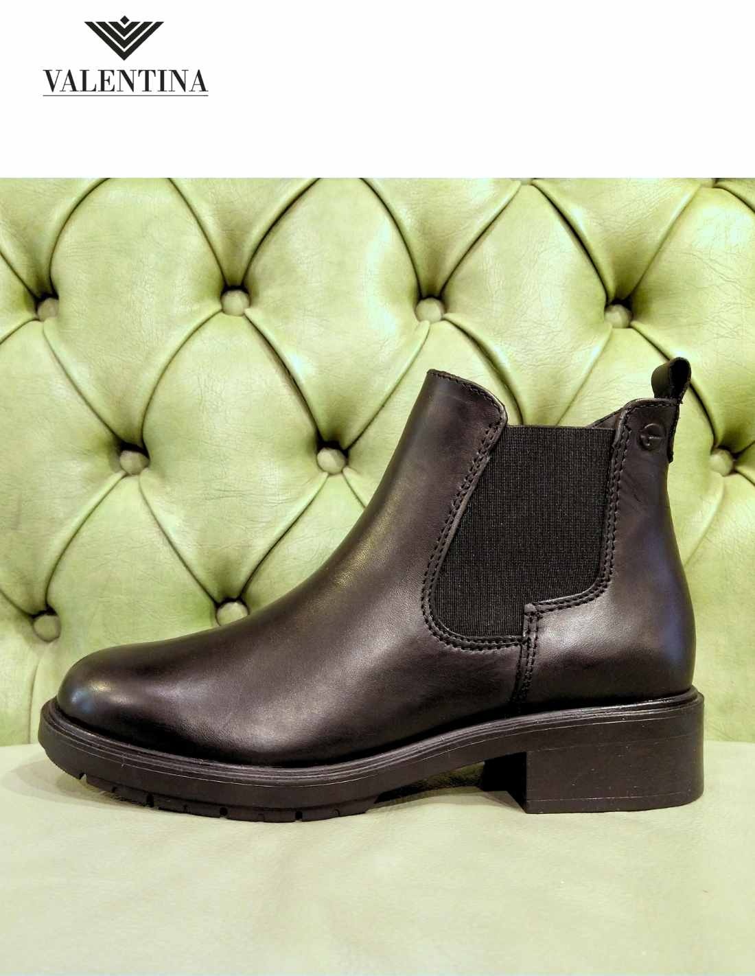 Ladies Chelsea Boots Low Cut Genuine Leather Tamaris Shoes