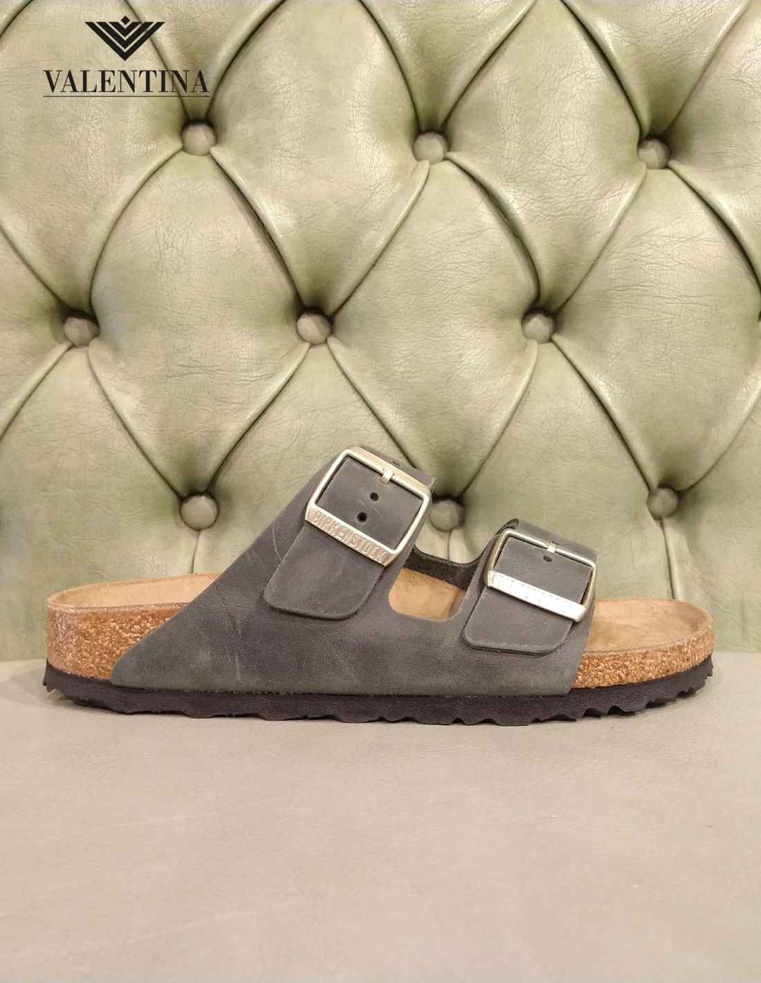 Sandali Birkenstock Arizona in Pelle Verde Valentina Calzature Shop