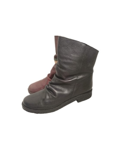 Black slouch ankle boots | Felmini boots online store